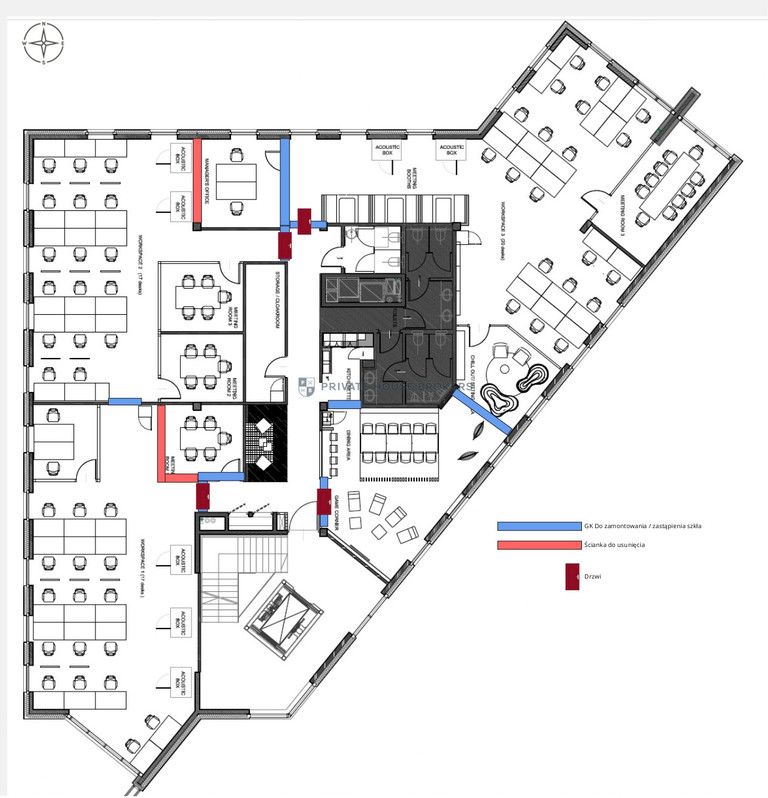 Lokal biurowy do wynajęcia, 48,87&nbsp;m², Kraków, Ruczaj, Lubostroń - zdjęcie 9