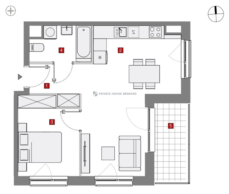 Mieszkanie 42,03 m², Kraków, Krowodrza, Papierni Prądnickich - zdjęcie 18