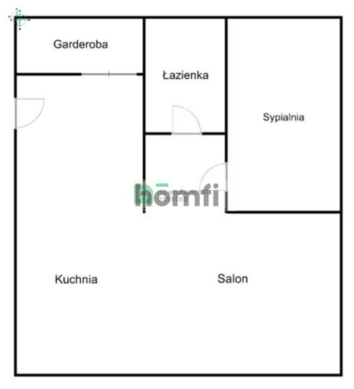 Mieszkanie 38,31&nbsp;m², Kraków, Krowodrza, Juliusza Lea - zdjęcie 9