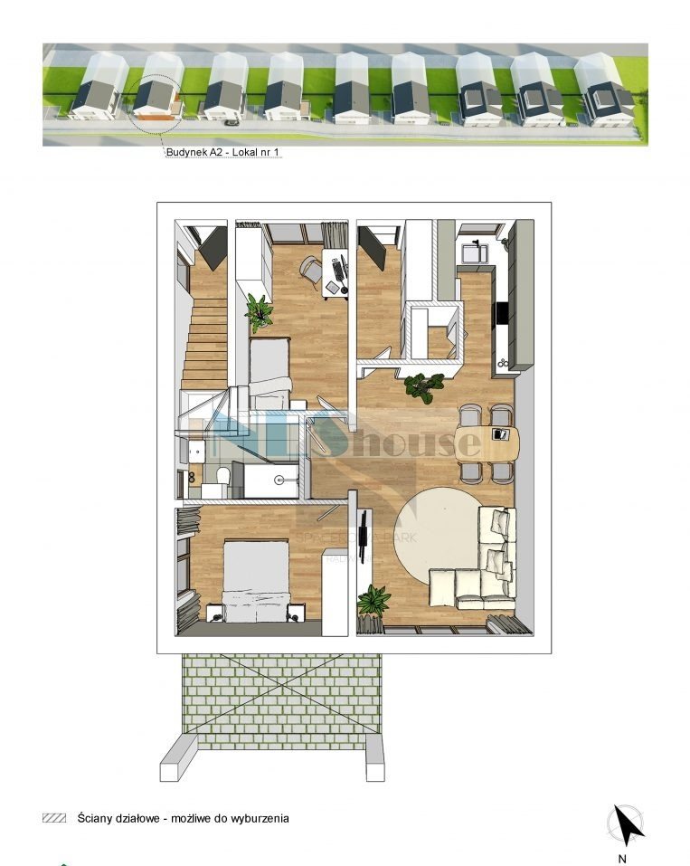 Mieszkanie 67&nbsp;m², Radwanice, Opolska - zdjęcie 5