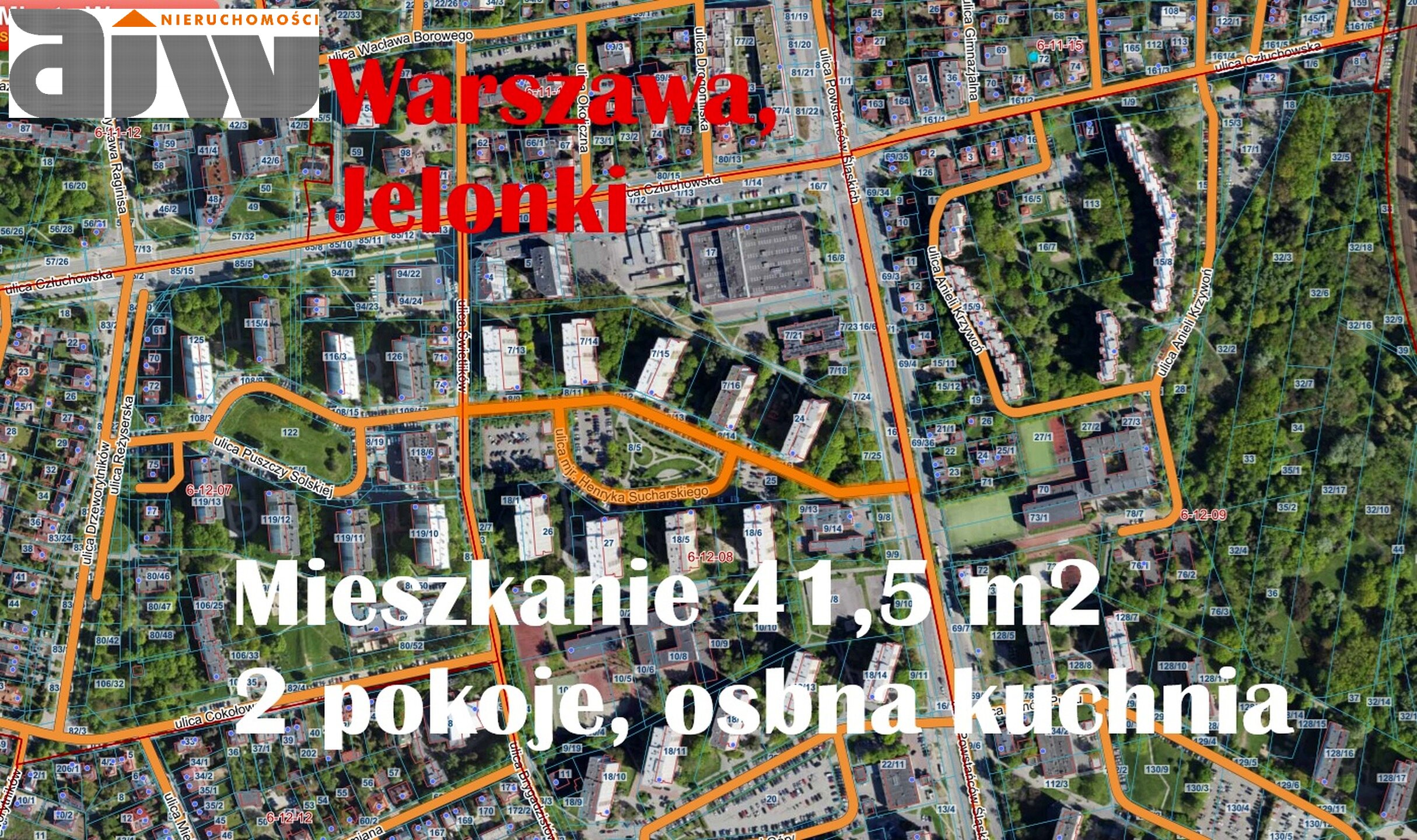 Warszawa Jelonki 41,5 m2, 2 pokoje, osobna kuchnia, piwnica, winda - zdjęcie 9