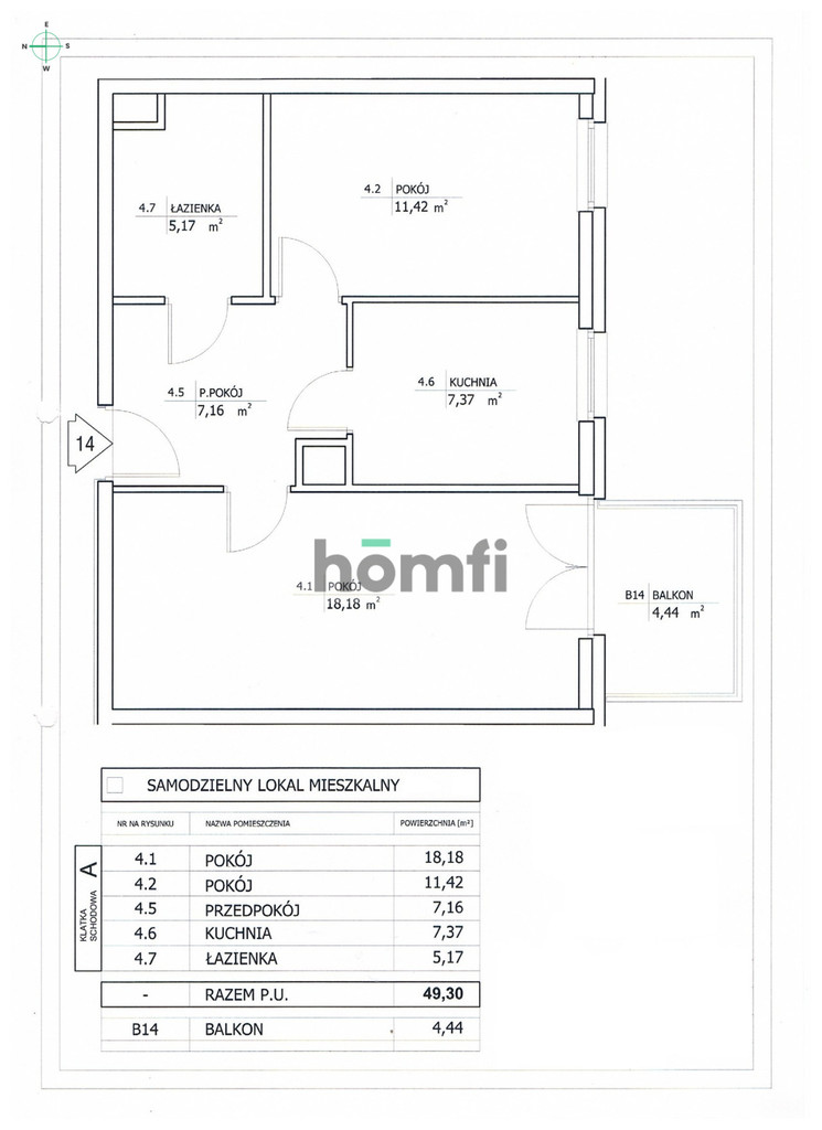 Mieszkanie 49,3&nbsp;m², Kraków, Czyżyny, Osiedle Avia - zdjęcie 16