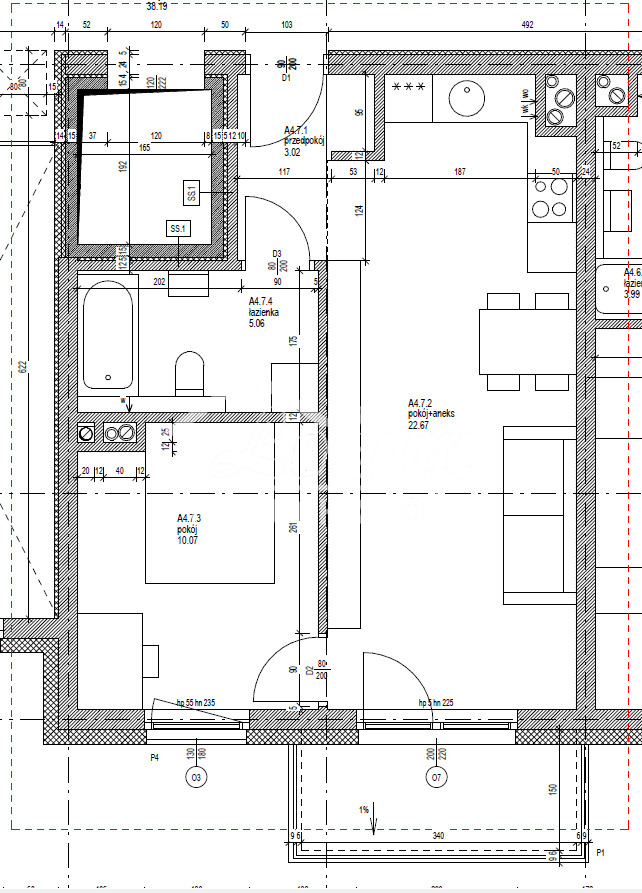 Mieszkanie 40,82&nbsp;m², Mierzyn - zdjęcie 9