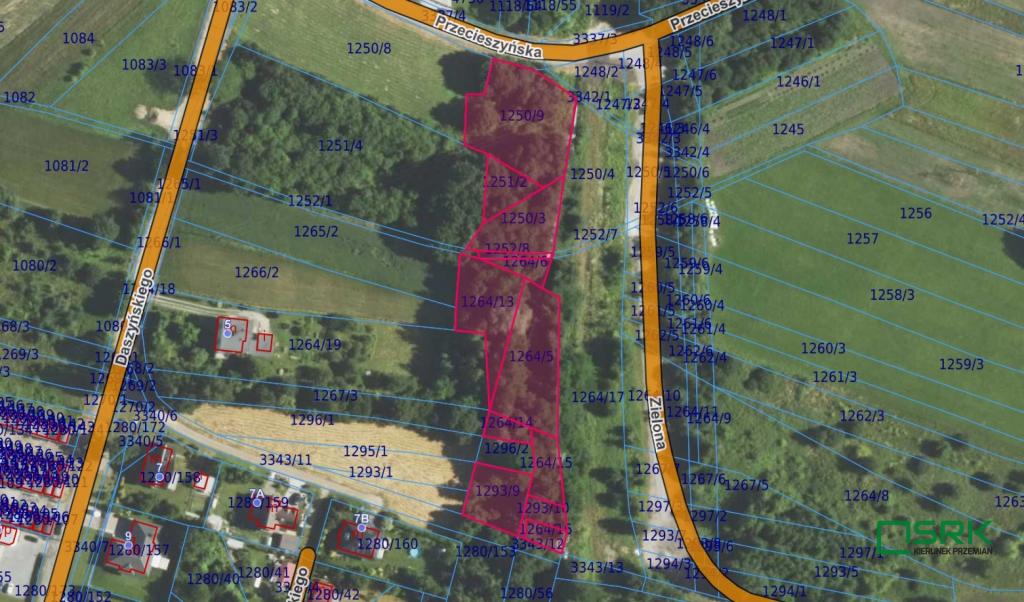Działka inwestycyjna 5339&nbsp;m², Brzeszcze, Przecieszyńska - zdjęcie 1