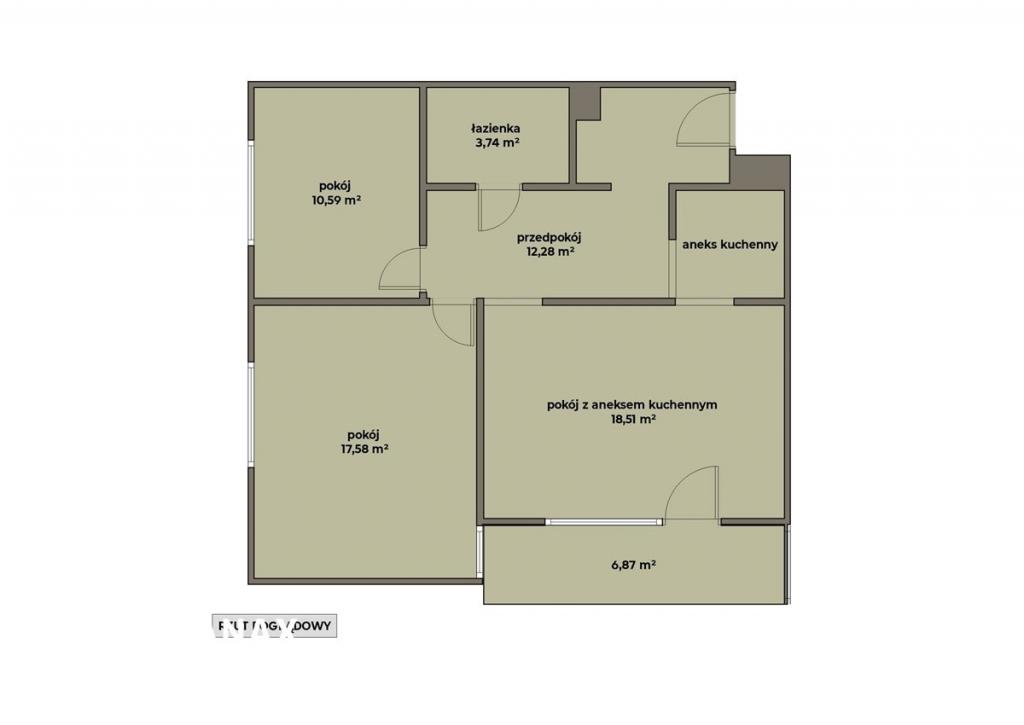 Mieszkanie 62&nbsp;m², Kraków, Głowackiego - zdjęcie 4