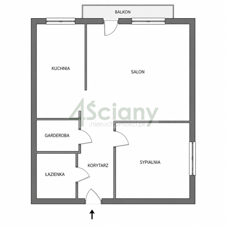 Mieszkanie 44&nbsp;m², Warszawa, Śródmieście, Okrąg - zdjęcie 2