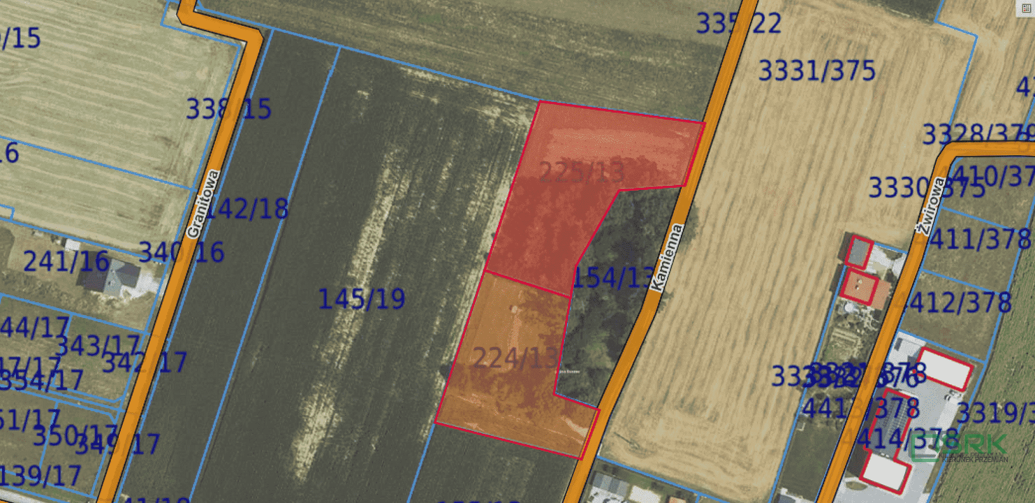 Działka inwestycyjna 5956&nbsp;m², Suszec, Kamienna - zdjęcie 1