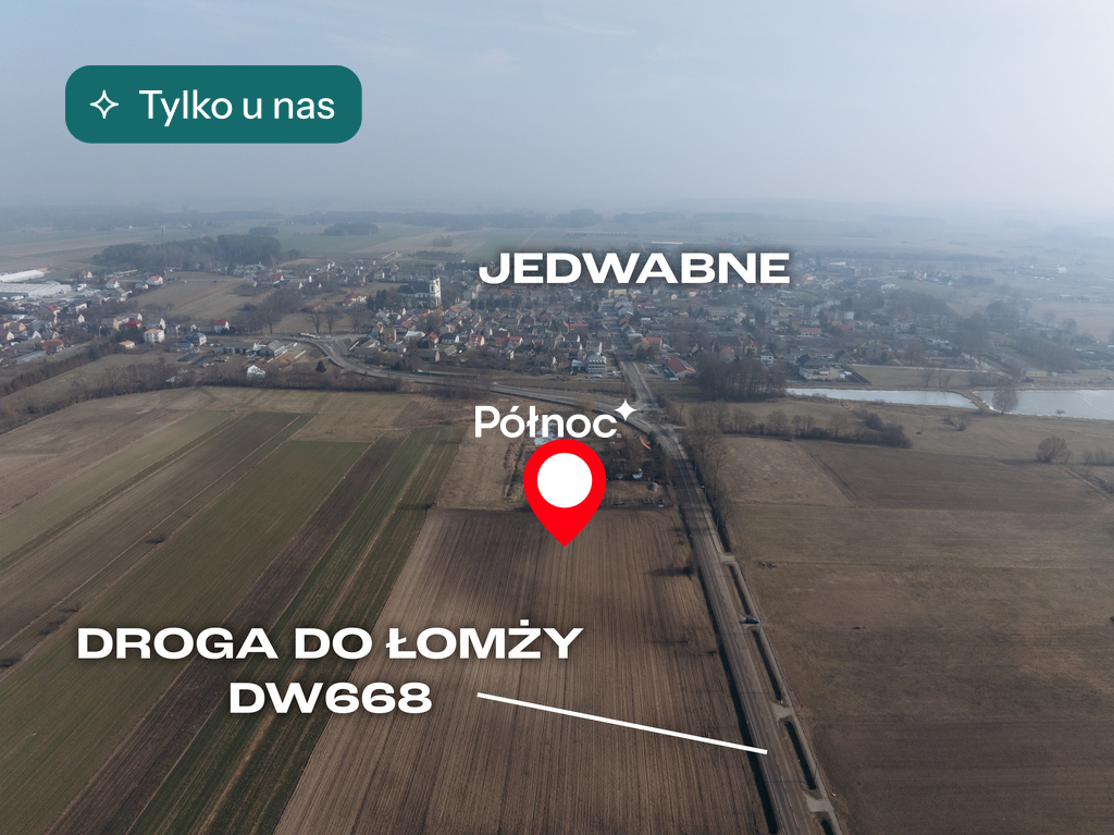 Działka budowlana 1,02 ha, Jedwabne, Łomżyńska - zdjęcie 1