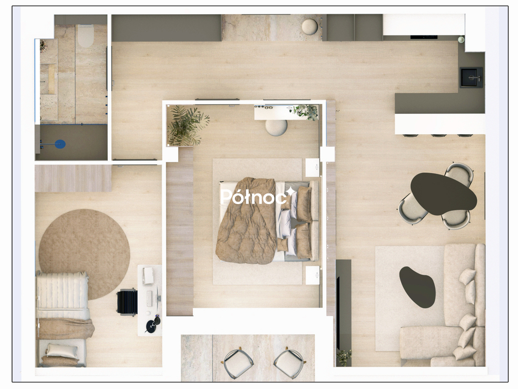 Mieszkanie 70,02&nbsp;m², Łomża, Ogrodowa - zdjęcie 2