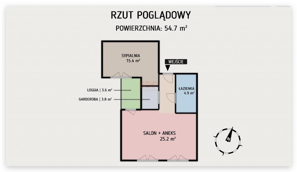 Mieszkanie 54&nbsp;m², Wrocław, Śródmieście, Jedności Narodowej - zdjęcie 5