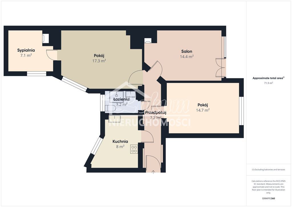 Mieszkanie 72,27&nbsp;m², Szczecin, Śródmieście, Księcia Witolda - zdjęcie 12