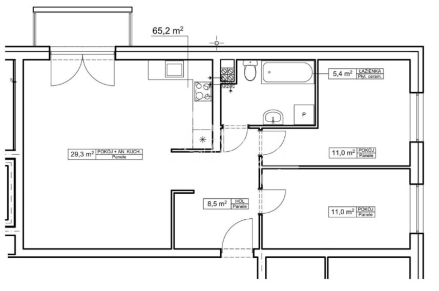 Mieszkanie 65,2&nbsp;m², Goleniów, Fryderyka Chopina - zdjęcie 9
