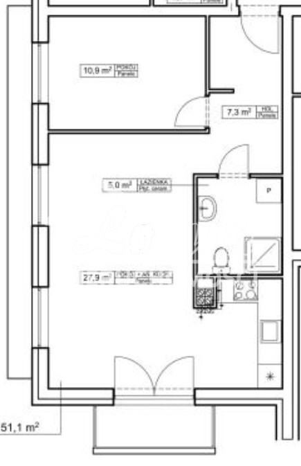 Mieszkanie 51,1&nbsp;m², Goleniów, Fryderyka Chopina - zdjęcie 9