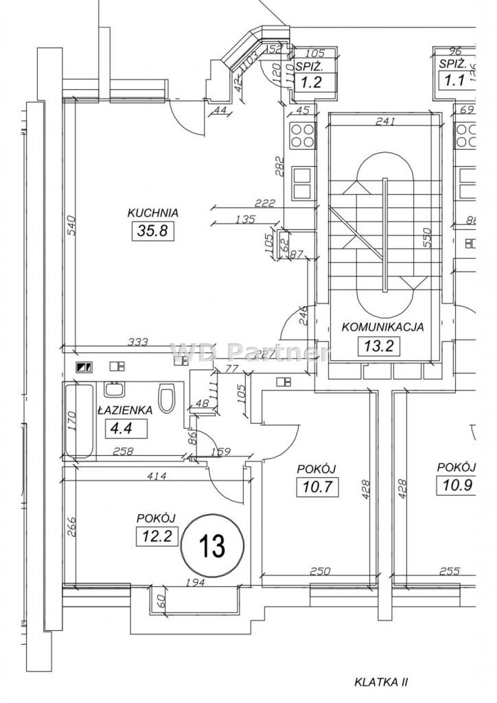 Mieszkanie 68&nbsp;m², Kraków, Krowodrza, Świętokrzyska - zdjęcie 15