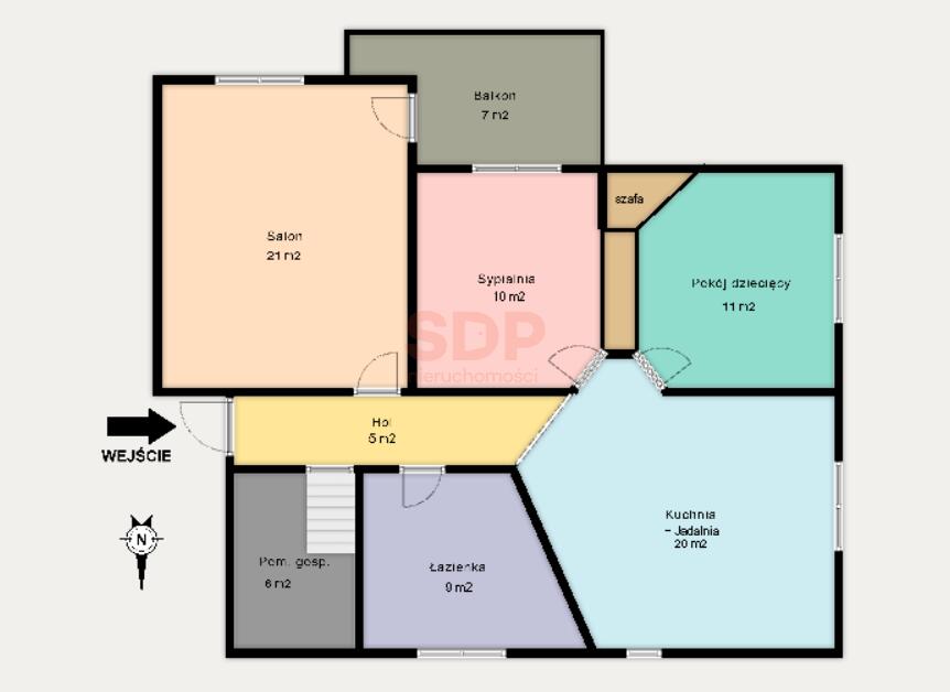 Mieszkanie 80&nbsp;m², Łódź, Polesie, Obywatelska - zdjęcie 17