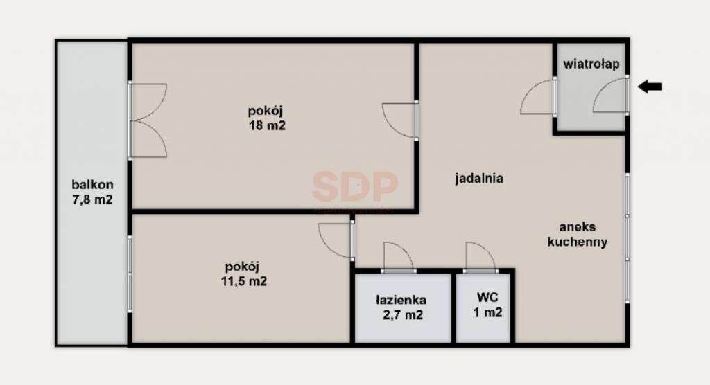 Mieszkanie 52 m², Wrocław, Powstańców Śląskich - zdjęcie 9