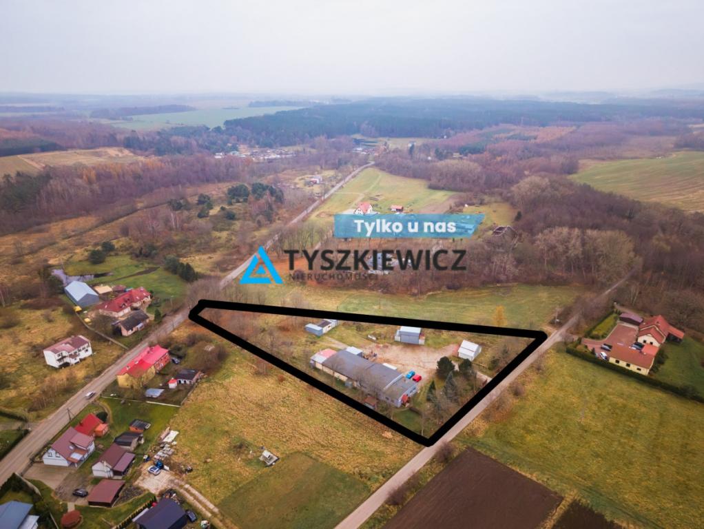 Teren inwestycyjny o pow.7061 m2 zabudowany Łebień - zdjęcie 1