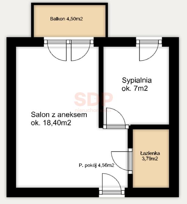 Mieszkanie 39 m², Wrocław, Krzyki, Pabianicka - zdjęcie 6