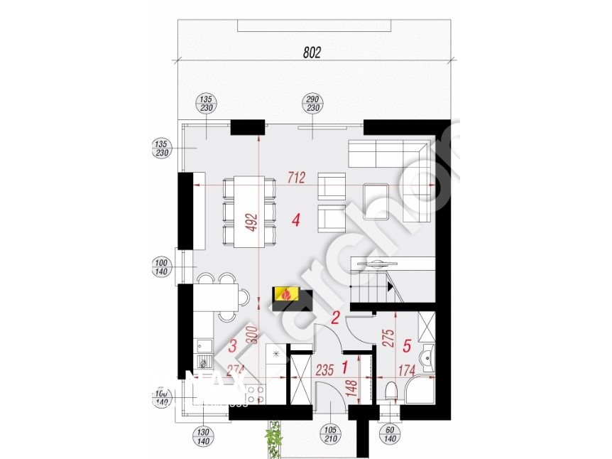 Dom 105&nbsp;m², Koźmice Wielkie - zdjęcie 14