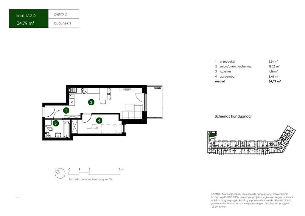 Mieszkanie 34,66&nbsp;m², Kraków - zdjęcie 2