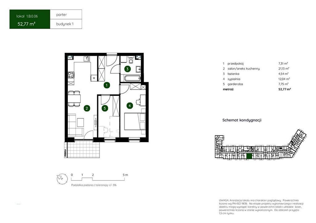 Mieszkanie 52,77&nbsp;m², Kraków, Prokocim-Bieżanów, Agatowa - zdjęcie 2