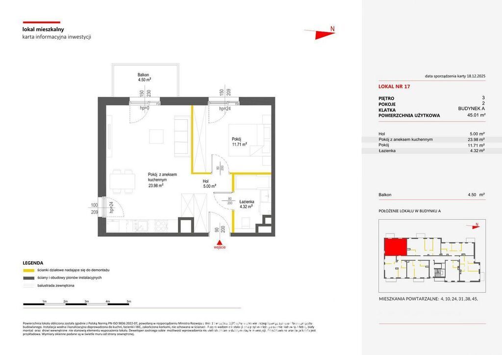 Mieszkanie 45,01&nbsp;m², Kraków, Nowa Huta, Mistrzejowicka - zdjęcie 6