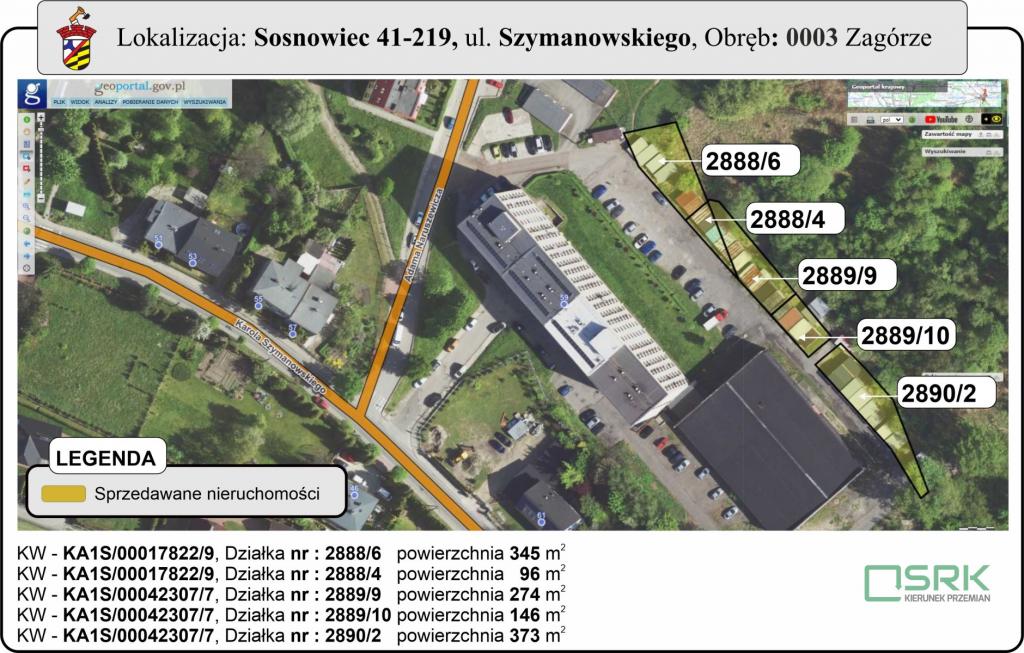 Działka inwestycyjna 1234&nbsp;m², Sosnowiec, Szymanowskiego - zdjęcie 1