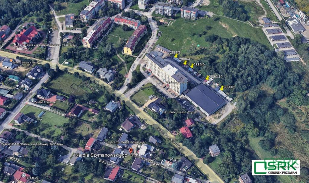 Działka inwestycyjna 1234&nbsp;m², Sosnowiec, Szymanowskiego - zdjęcie 2