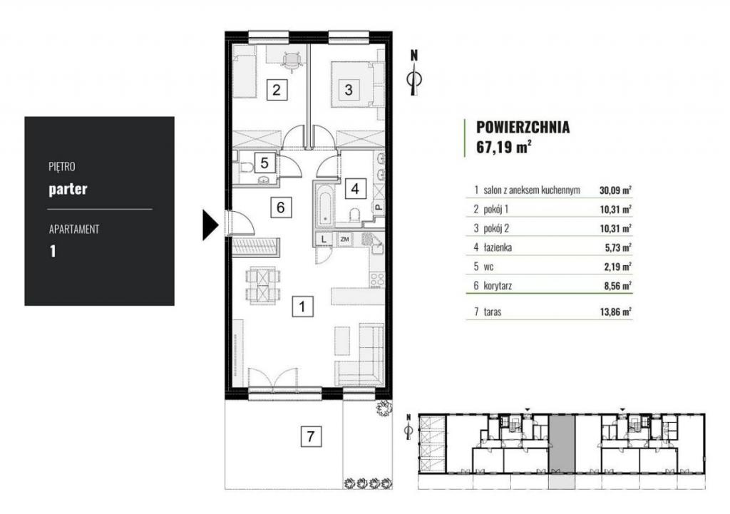 Mieszkanie 69&nbsp;m², Łódź - zdjęcie 12