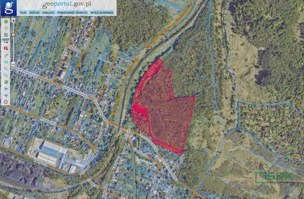 Działka inwestycyjna 9,40&nbsp;ha, Wojkowice, Sobieskiego - zdjęcie 1