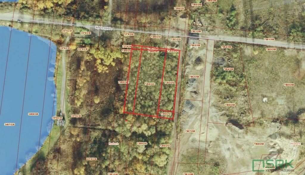 Działka inwestycyjna 4670 m², Bytom, Kędzierzyńska - zdjęcie 1