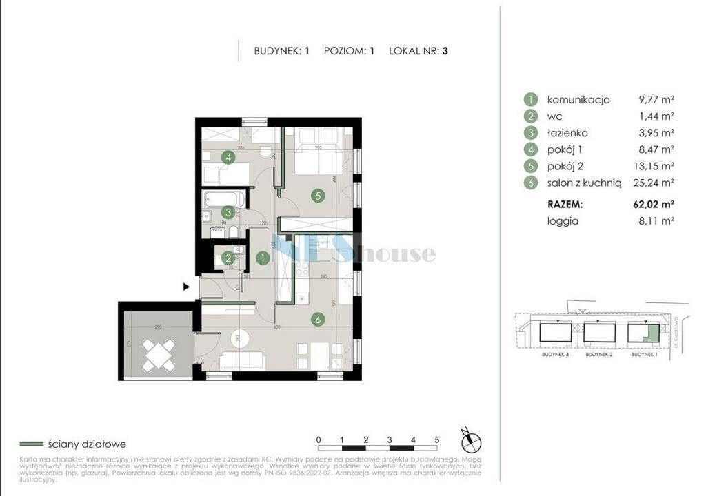 Mieszkanie 62&nbsp;m², Marcinkowice, Piastowska - zdjęcie 5