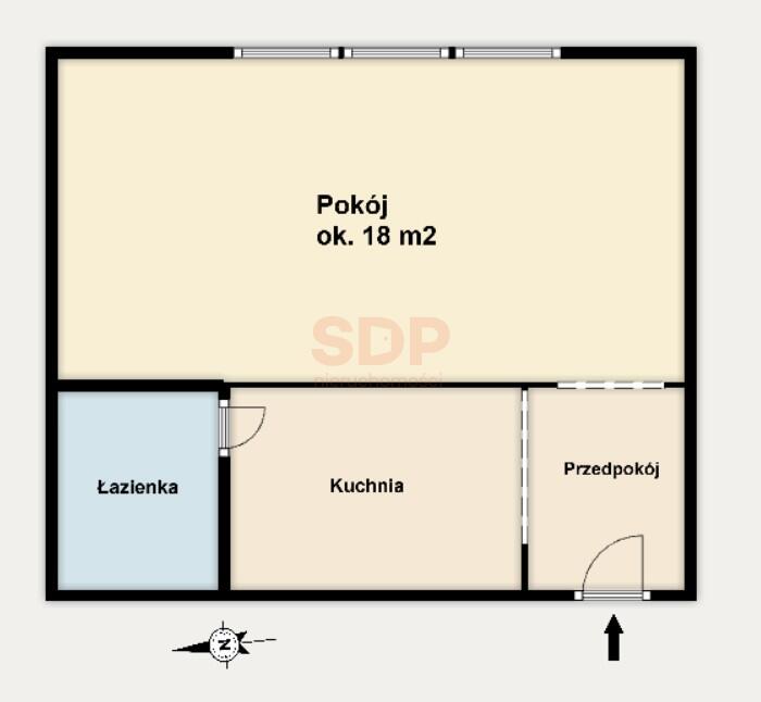 Mieszkanie 25 m², Wrocław, Stare Miasto, Inowrocławska - zdjęcie 8
