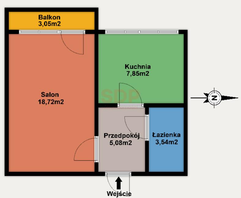 Mieszkanie 35&nbsp;m², Łódź, Michała Lermontowa - zdjęcie 13
