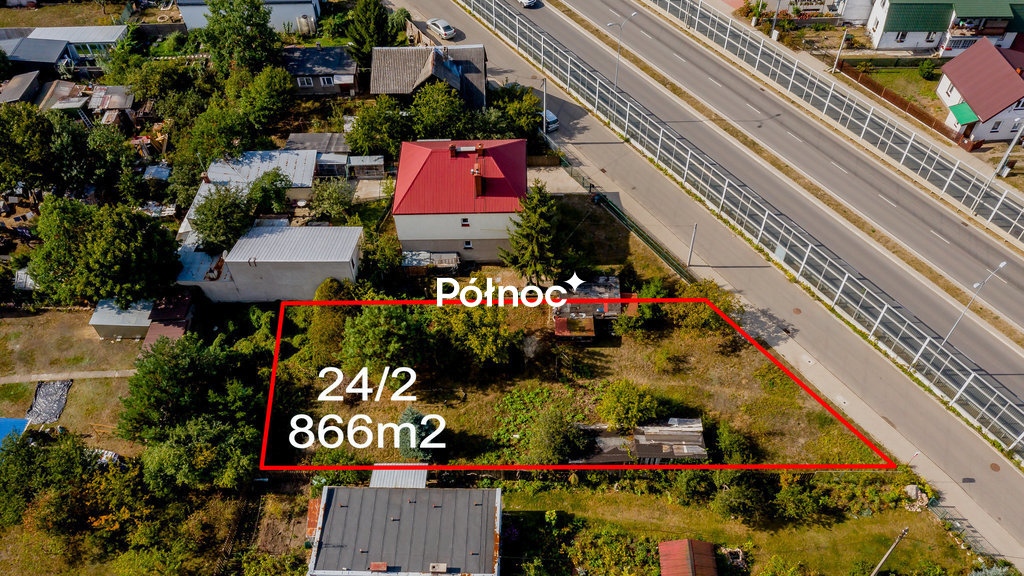 Działka budowlana 866 m², Białystok, Skorupy, Konstantego Ciołkowskiego - zdjęcie 1