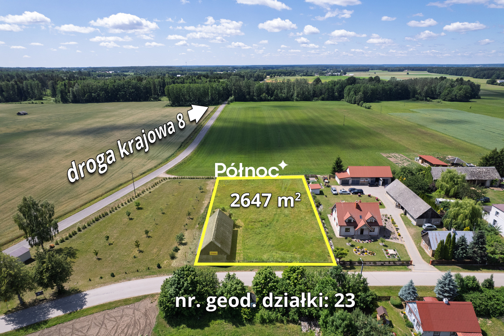 Działka rolna 2647 m², Hamulka - zdjęcie 2