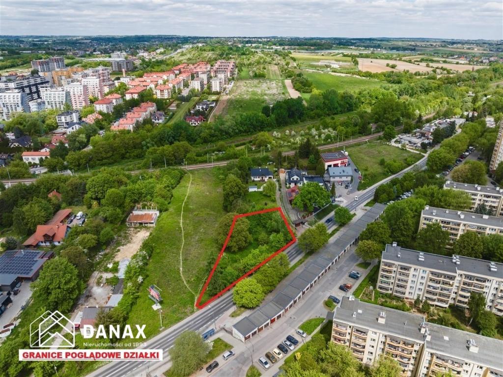 Działka inwestycyjna 1426&nbsp;m², Kraków, Powstańców - zdjęcie 1