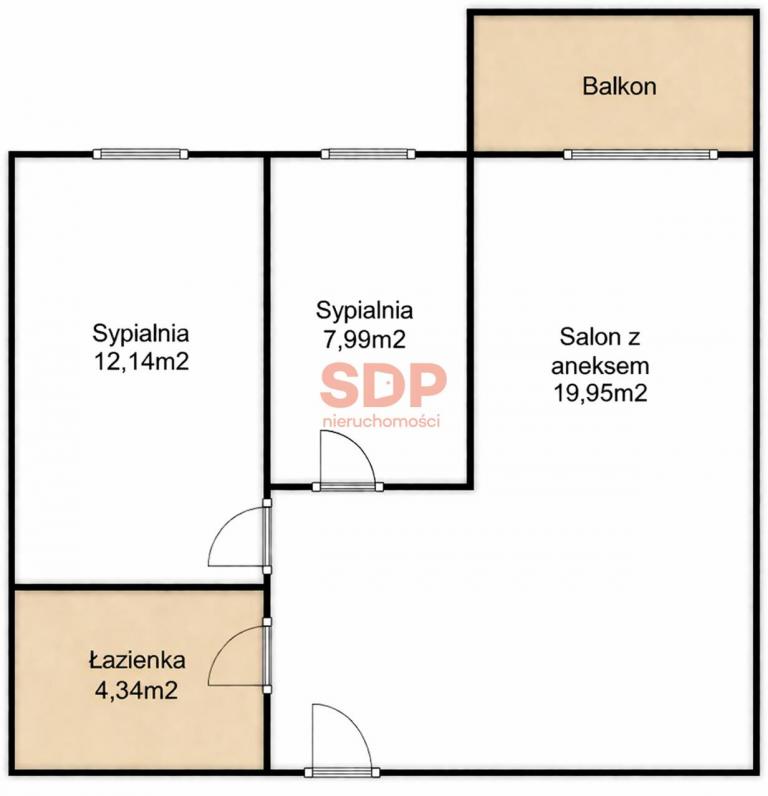 Mieszkanie 52 m², Wrocław, Nowodworska - zdjęcie 5