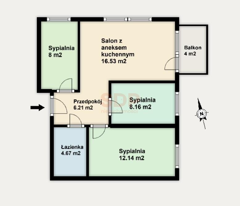 Mieszkanie 55 m², Wrocław, Fabryczna, Nowodworska - zdjęcie 8