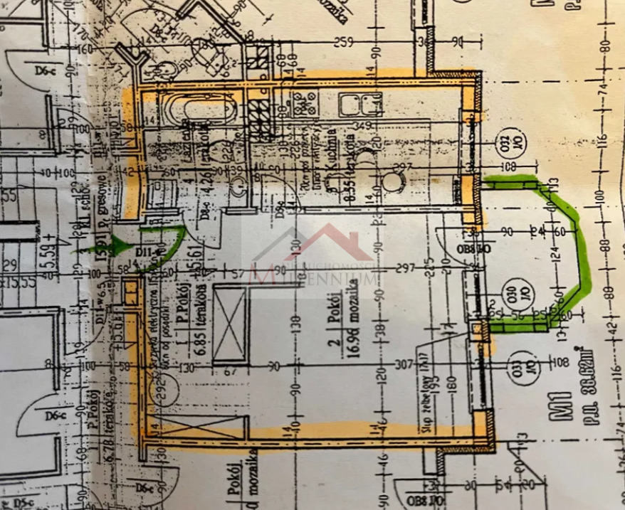 Mieszkanie 37&nbsp;m², Jabłonna, Sadowa - zdjęcie 8