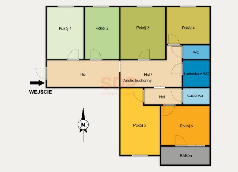 Mieszkanie 73&nbsp;m², Łódź, Śródmieście, Nawrot - zdjęcie 15