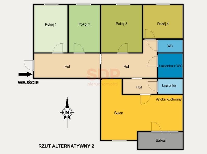 Mieszkanie 73&nbsp;m², Łódź, Śródmieście, Nawrot - zdjęcie 13