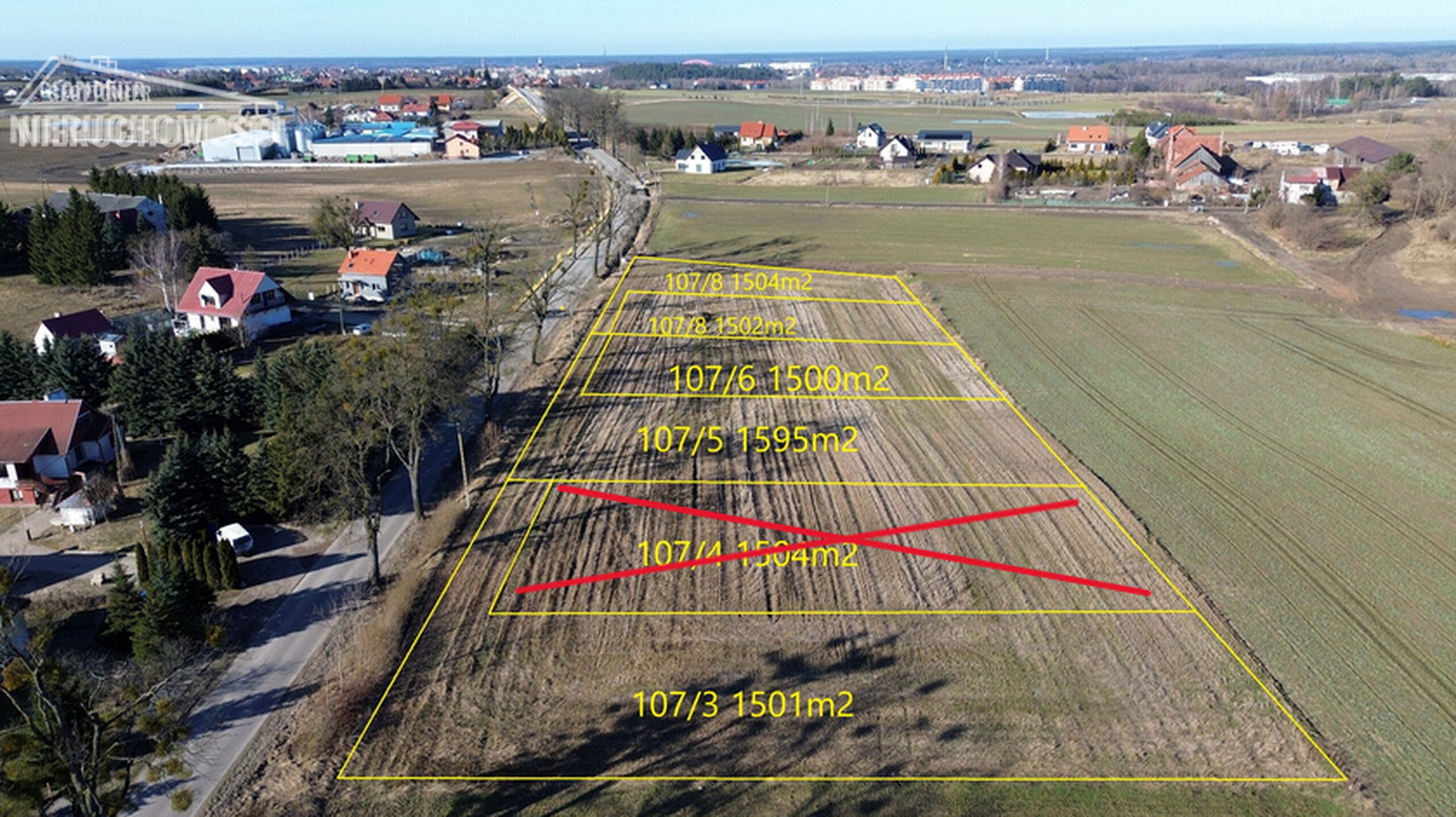 IX - 625/107/3 Działki budowlane w Kajkowie pod zabudowę jednorodzinną i pensjonatową - zdjęcie 1