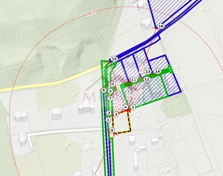 Działka budowlana 1200&nbsp;m², Warszawa, Białołęka, Ornecka - zdjęcie 1