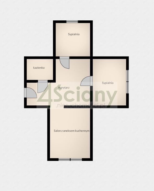Mieszkanie 50,5 m², Warszawa, Okopowa - zdjęcie 2