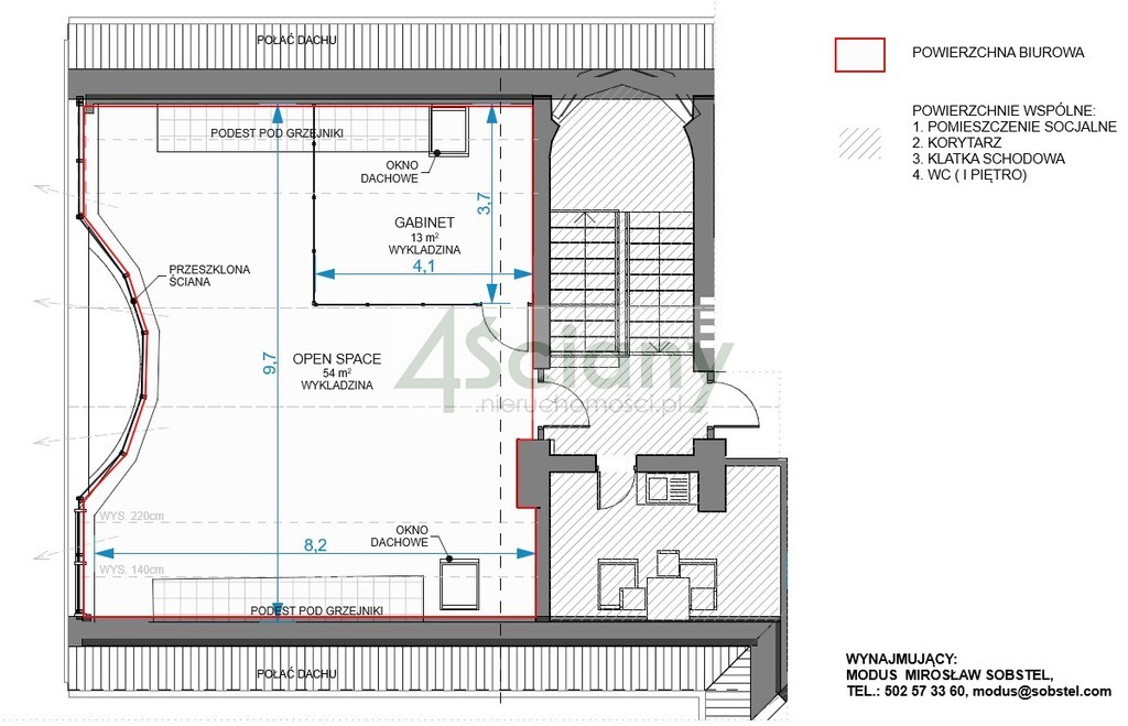 Lokal biurowy do wynajęcia, 76&nbsp;m², Warszawa - zdjęcie 8