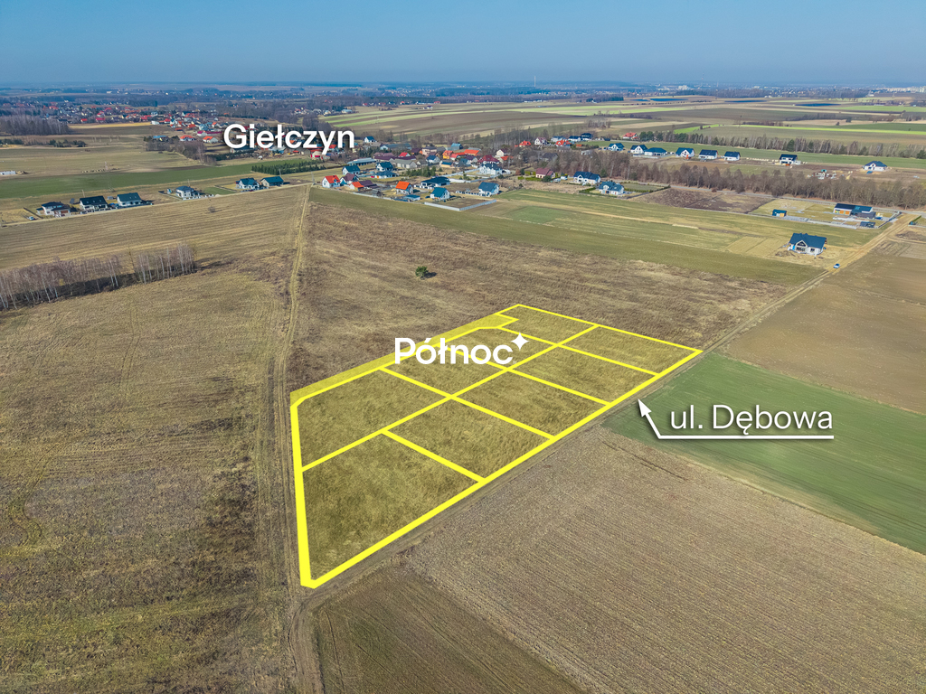 Działka budowlana 1033 m², Giełczyn, Dębowa - zdjęcie 7