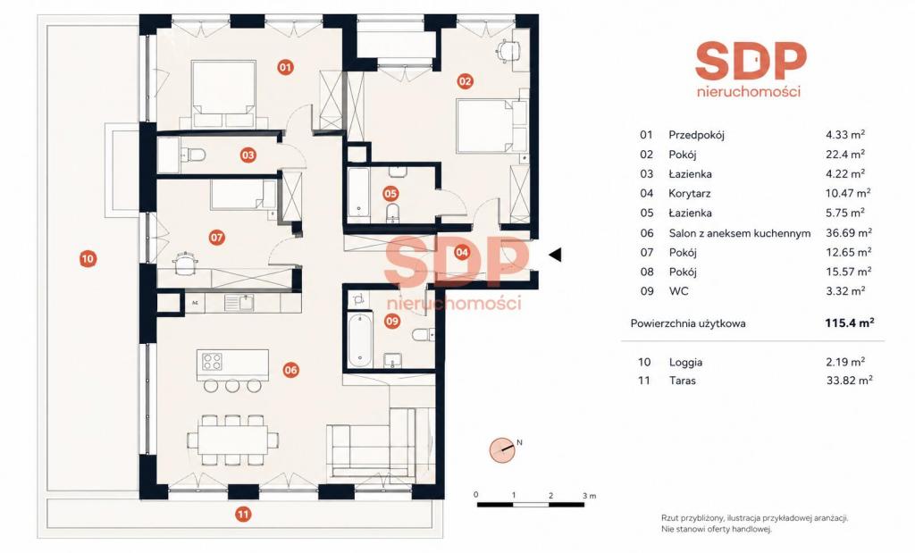Mieszkanie 115 m², Wrocław, Jedności Narodowej - zdjęcie 7