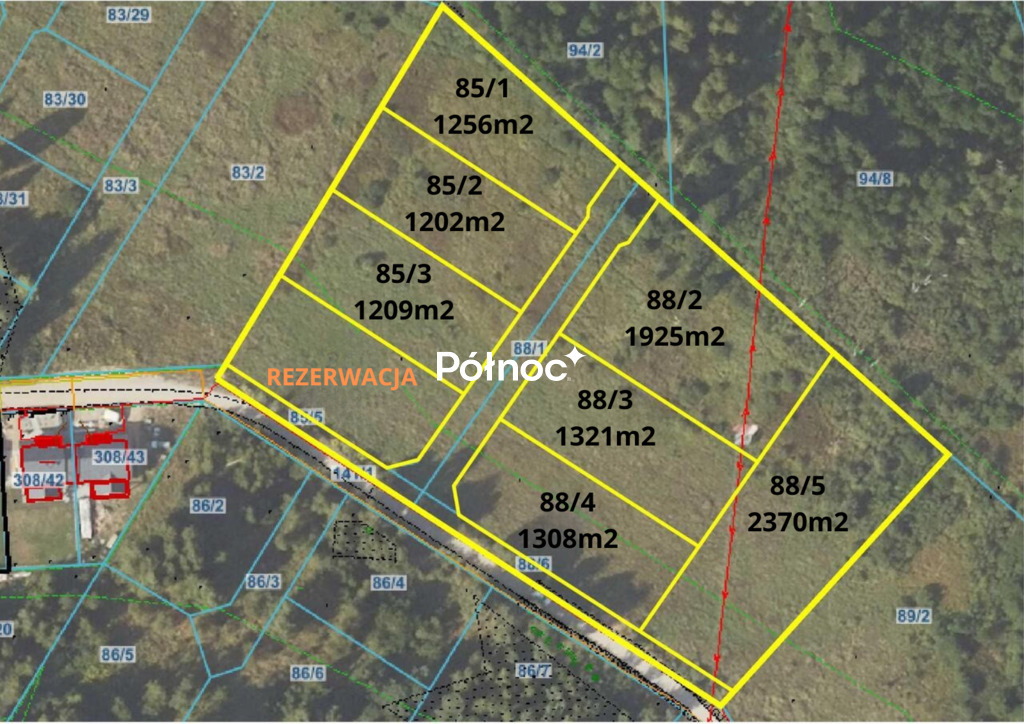 Działka rolna 1209&nbsp;m², Grabówka, Lawendowa - zdjęcie 2