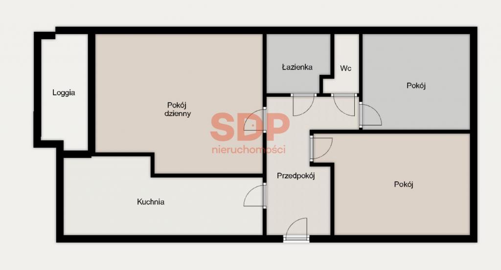 Mieszkanie 63&nbsp;m², Wrocław, Bajana Jerzego - zdjęcie 18